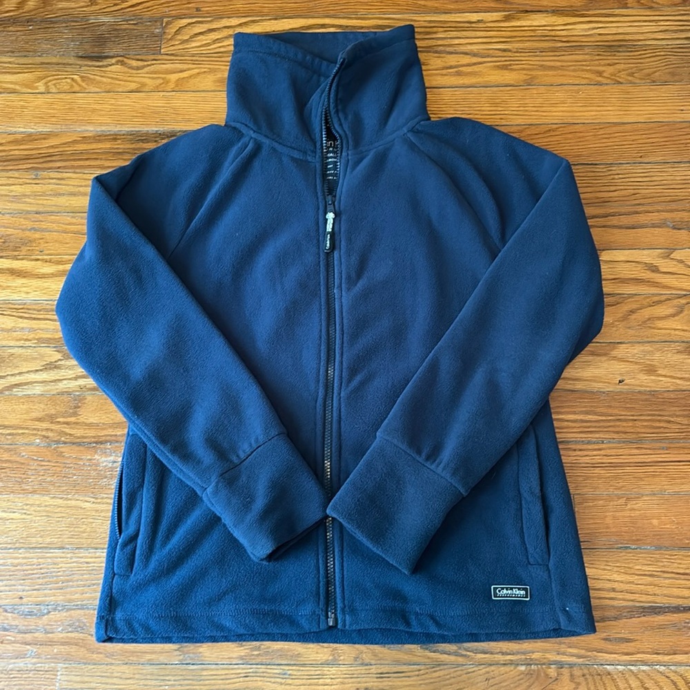Calvin Klein Performance Zippered Fleece Jacket / Coat